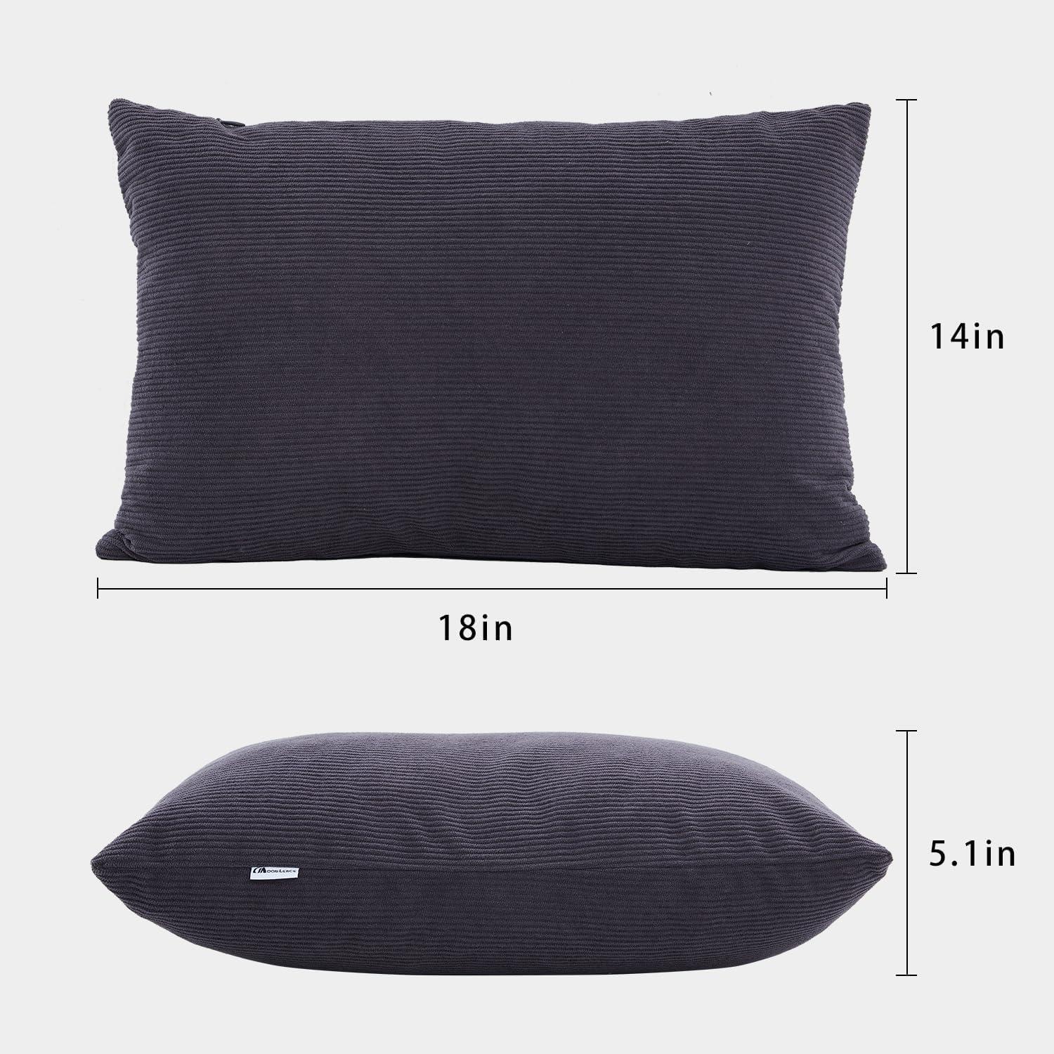 image:imageMOON LENCE Camping Pillows 2 Pack Compressible Camp Pillow with Washable Cover amp Carry Bag Plush Filled Backpacking Pillow for Hiking Travel Sleeping 14x18 GreyGrey