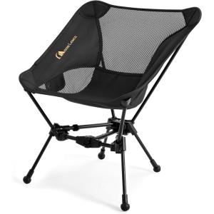 image:imageMOON LENCE 2 Pack Portable Camping Chairs Backpacking Chair  The 4th Generation Ultralight Folding Chair  Compact Lightweight Foldable Chairs for Hiking Mountaineering BeachBlackgold