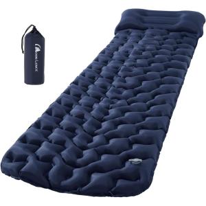 image:imageMOON LENCE Sleeping Pads for CampingInflatable Sleeping Mat Camping Mat with PillowsCompact Ultralight Waterproof Camping Mattress for Travel BackpackingHiking Grey