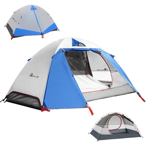 image:imageMoon Lence Professional Camping Tent 2 Person Tent Backpacking Tent Water amp Wind Proof Ultralight Equipment for Mountaineering Backpacking amp Hiking Double Layer Aluminum Alloy Pole